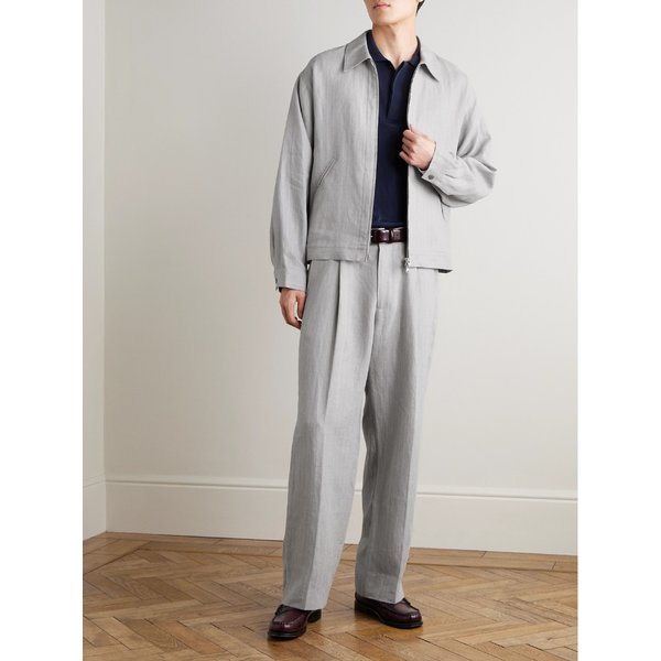 NN.07 페트루스 1455 오버사이즈 핀스트라이프 블루종 재킷 46376663163055551