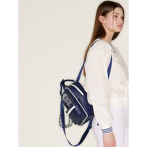 SPORTS33 Vegan Leather Mini Backpack (NAVY)