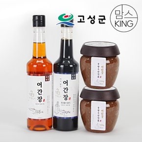 우양수산 메주품은 어간장 500ml+어간장 500ml+어된장 500g x 2개