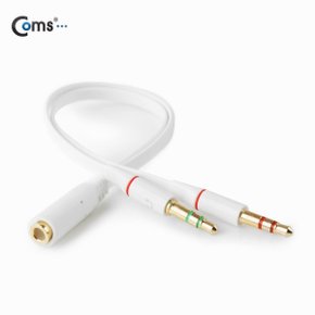 IT873  Coms  스마트폰 이어폰/마이크 연장 케이블 21cm White