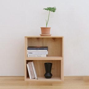 편백 원목 폭조절 2단책장 책꽂이 공간박스 간편 DIY