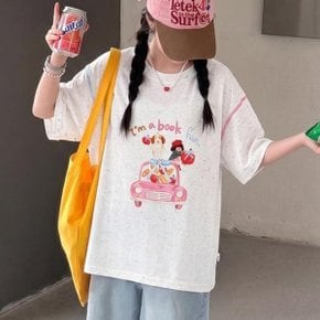 베비포 주니어 여아 반팔티 캐릭터 시원한 데일리룩 티셔츠  UM7 (5...