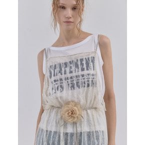 No Rush Summer Boat Neck Top_White