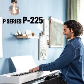야마하 전자 피아노 P-225WH P 시리즈 88 건반 본격적인 터치감 컴팩트 운반 앱 화이트