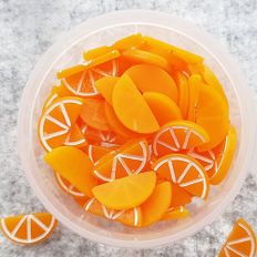 알티피아 (T-413)10x20mm 파츠 반쪽 납작 오렌지(약25g/약56개)