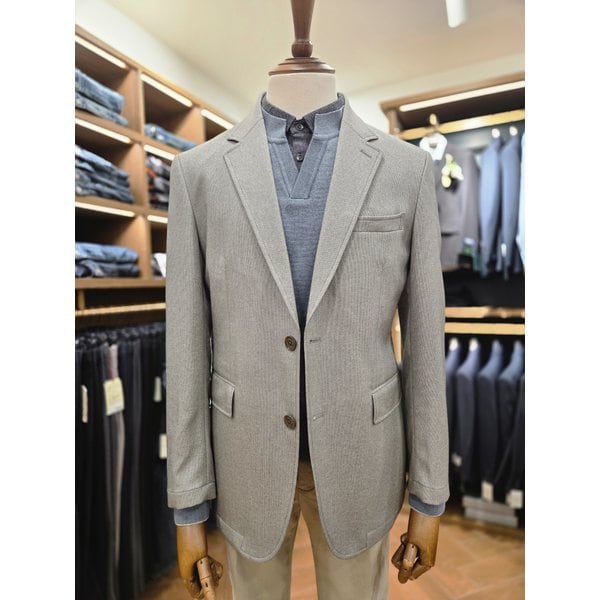 [여주점] 코오롱 브렌우드 남성 솔리드 라이크 조직 자켓 BRJCS26311GYX