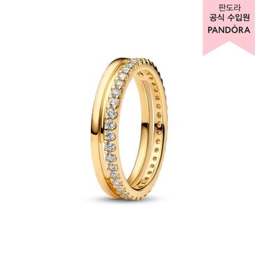 판도라 [백화점 보증서 제공] 더블 밴드 링 163799C01