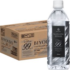 BIYOUDO 미네랄 워터 Silica99 연수 실리카 99mgL 함유 500ml×24개