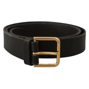 4812686 Dolce & Gabbana Elegant Leather Belt with Metal Mens Buckle 92680230