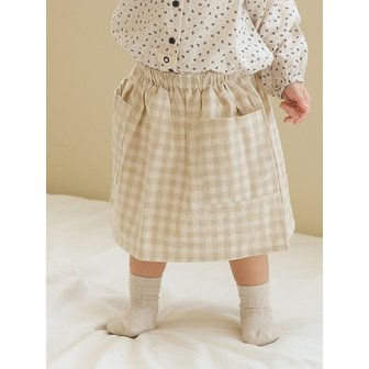 아림클로젯 쪼꼬미야 인누와 - 2type 유아 체크 치마바지