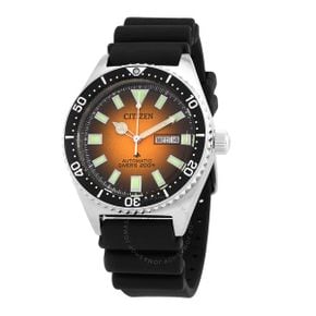 4166901 Citizen Promaster Diver Automatic Orange Dial Mens Watch