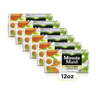  [해외직구] Minute Maid 미닛메이드 노 펄프 오렌지 과일주스 캔 355ml 6캔