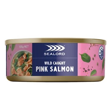  씨로드 와일드 캐치 연어 통조림 Sealord Wild Caught Pink Salmon 105g 6개