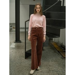 SIPT7056  high waist corduroy pants_Burgundy