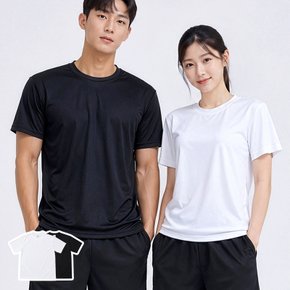 쿨모션 기능성 무지 반팔티 - 냉감 쿨링 운동 헬스 러닝 스포츠 통기성 단체복