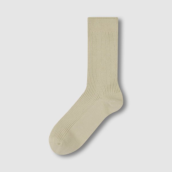 여 코튼 립 장목 양말 1족 J146903143011