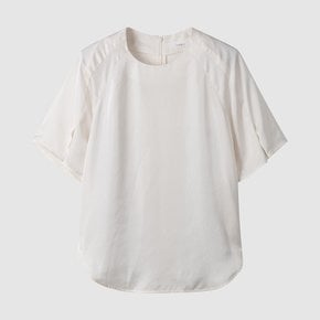 여성 숄더 턱 레글런 블라우스 IVORY