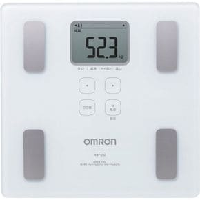 영국 오므론 체중계 OMRON HBF214W Electronic Personal Scale Square White  Scales LCD 285 mm