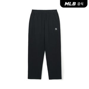 MLB [코리아공식] 베이직 스몰로고 스트레이트팬츠 NY (Black)