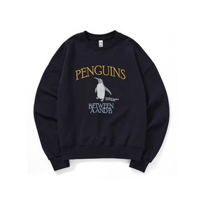 Penguin Embroidery Sweatshirt_Navy