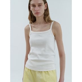 Cotton sleeveless top_IVORY