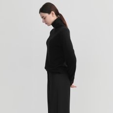 Wool Roll Neck Black