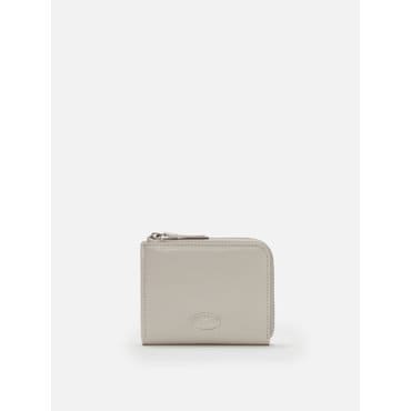 로서울 Oval button wallet Wrinkled ivory