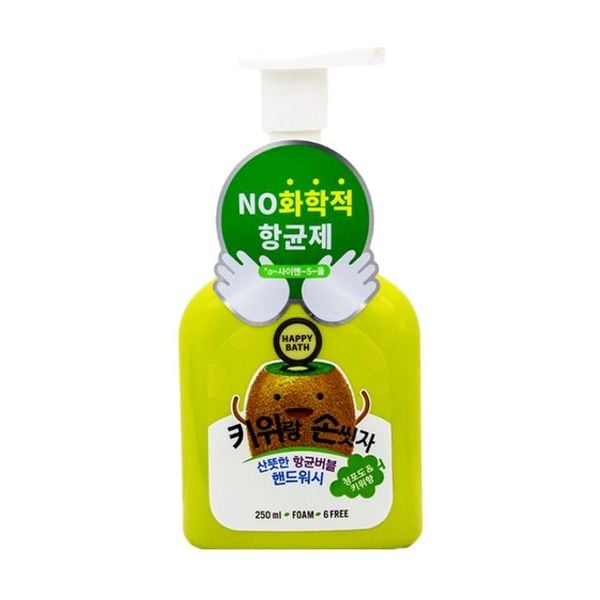 핸드워시 해피바스 핸드케어 키위랑 손씻자 SPBTM 버블 250ml