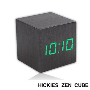 히키스 인테리어 진동반응 LED탁상알람시계 ZEN CUBE