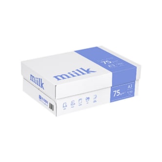 miilk [내일도착] 밀크 A3 복사용지 A3용지 복사지 75g 1250매 1박스