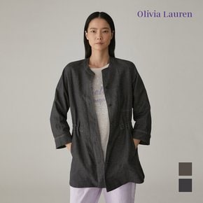 [OLIVIA LAUREN] 배색스티치 라인 셔츠형 자켓_VOCFUXM3331