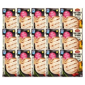 (대림냉장) 사조안심닭가슴살 직화스테이크 블랙페퍼 100g x15개