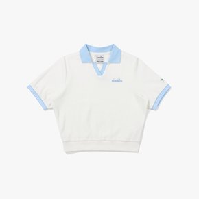 [공식스토어] 카리나 테리 카라 반팔 티셔츠 우먼 OFF WHITE (D4222LTS67OWH)