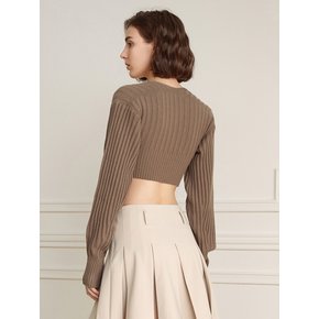 YY_Two-Piece shawl knit sweater set