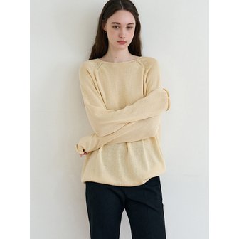 드로우핏 우먼 썸머 린넨 보트넥 니트 [2COLORS]