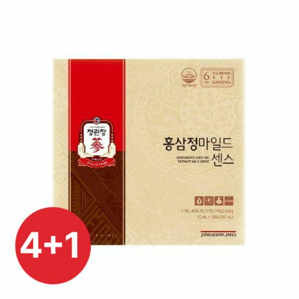 [정관장 본사직영]4+1 홍삼정 마일드센스 10ml*30포 / 총 5박스