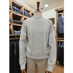 [여주점] 코오롱 브렌우드 남성 케이블 하프터틀넥 스웨터 BRWAW25631GYL