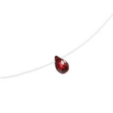 레드 지르콘 플로팅 목걸이, Red Zircon Floating Necklace