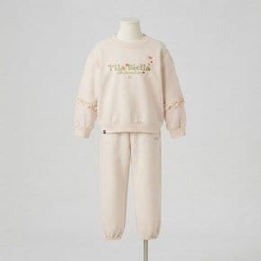 휠라 키즈 러플 소프트 긴팔 셋업 CREAM FK263FS07G002 150