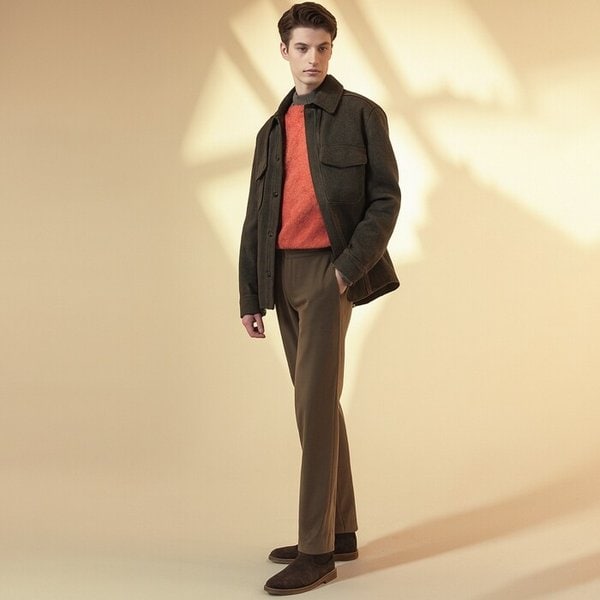 남성 컴포트 기모 밴딩 팬츠 3종택1