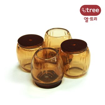 아가드 엘트리 불소수지 의자발캡 원형 30mm 4입