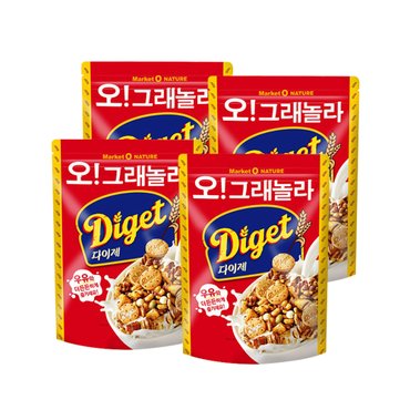 너만아는과자점 오리온 오그래놀라 다이제 250g x 4개