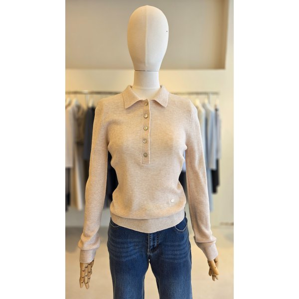 [여주점] (JJ 지고트) 여성  울 골지 버튼 칼라 풀오버 니트 GS3A1PO201