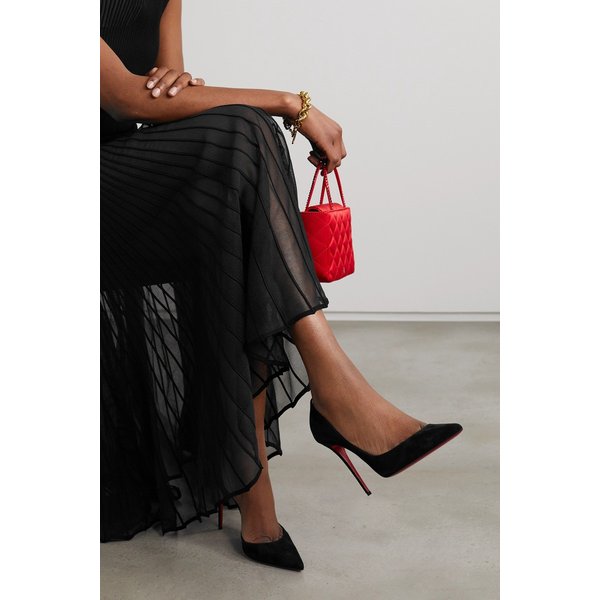 이리자 100 스웨이드 포인트 토 펌프스 25185454457073795