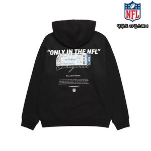 NFL 엔에프엘 [72%▼] - F211MFT201 스타디움 티켓 후드집업 BLACK (정상가:139,000원)