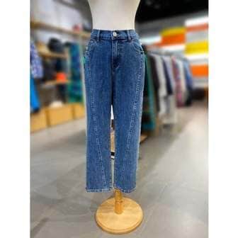 베네통 [여주점] 밴딩 절개 배기 데님 팬츠 (BADP09341)