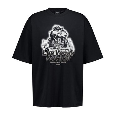 UFC SPORT 네바다 릴렉스핏 반팔 티셔츠 블랙 U2SSV2326BK