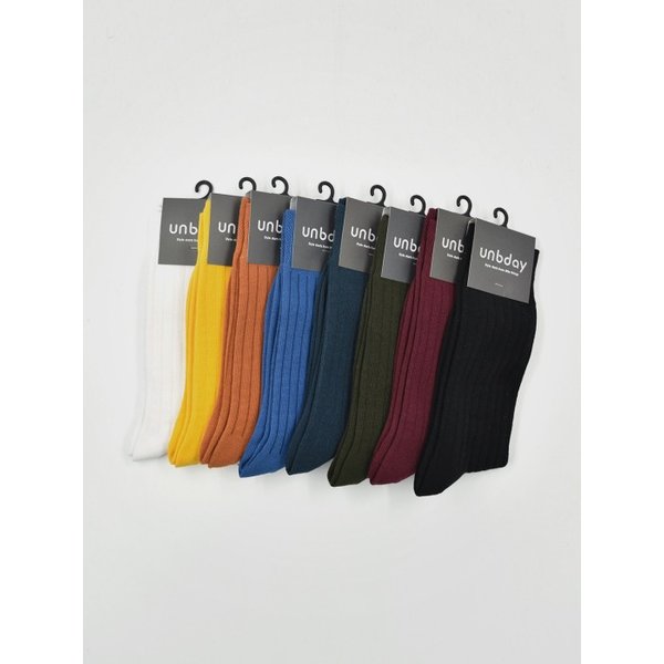 남자 6-2골지 컬러 삭스