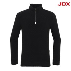 [JDX] 남성 테리 JQD 반집업 하이넥 티셔츠(X1TLU4403BK)