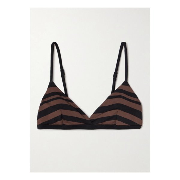 마티유 크롭 스트라이프 트라이앵글 비키니 탑 1647597333951406